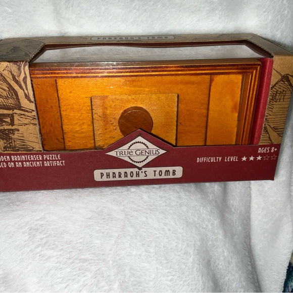 TRUE GENIUS PHAROAH'S TOMB WOOD BRAINTEASER PUZZLE BOX - U. BRAND NEW IN BOX! - Picture 12 of 16